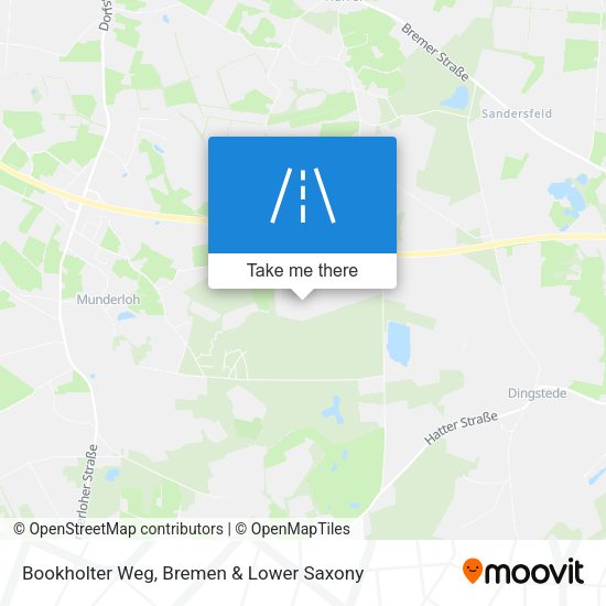 Bookholter Weg map
