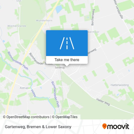 Gartenweg map