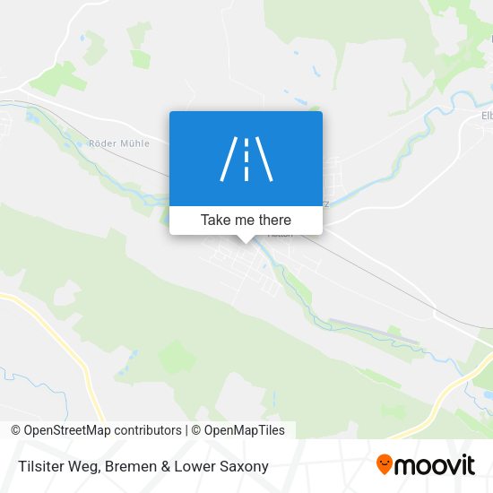 Tilsiter Weg map