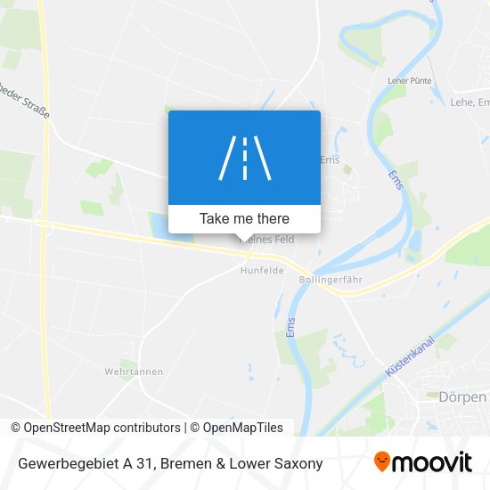 Gewerbegebiet A 31 map
