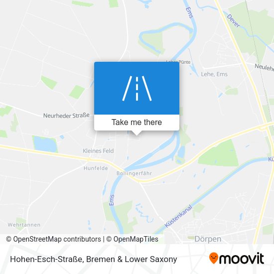 Hohen-Esch-Straße map