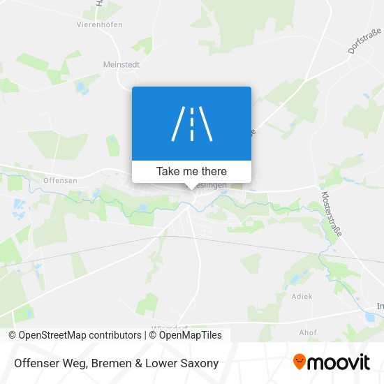 Offenser Weg map