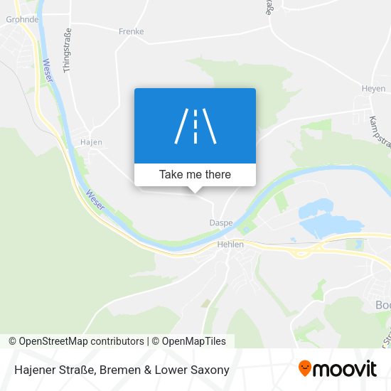 Hajener Straße map