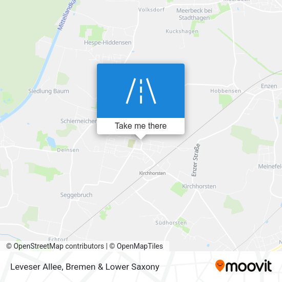 Leveser Allee map