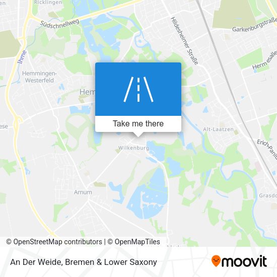 An Der Weide map