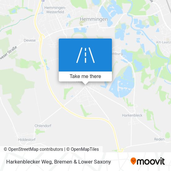 Harkenblecker Weg map