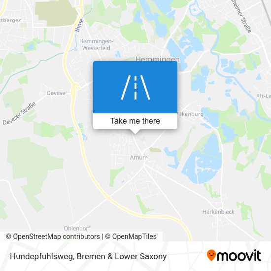 Hundepfuhlsweg map