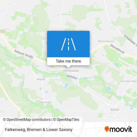 Falkenweg map
