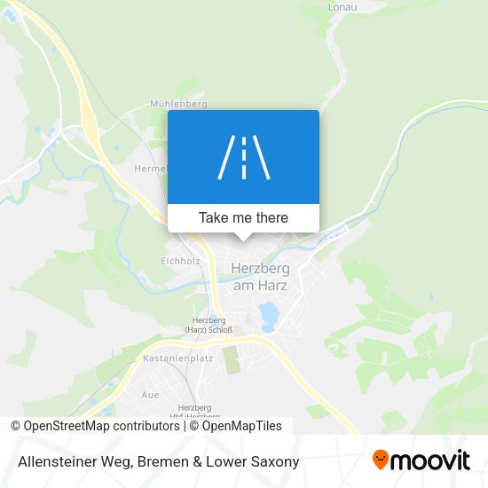 Allensteiner Weg map