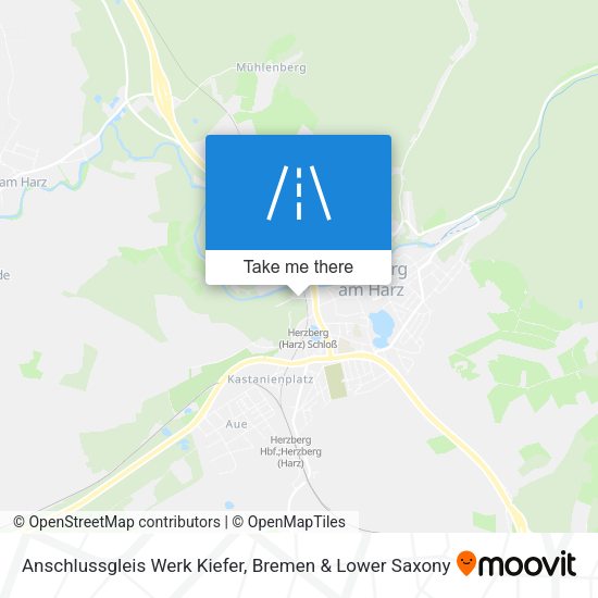 Anschlussgleis Werk Kiefer map
