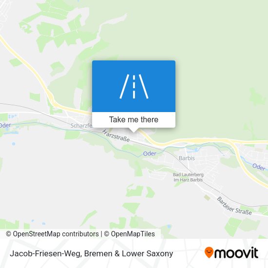 Jacob-Friesen-Weg map
