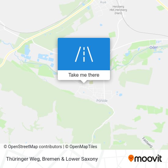 Thüringer Weg map