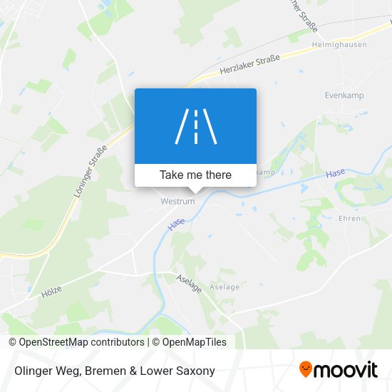 Olinger Weg map