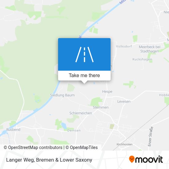 Langer Weg map