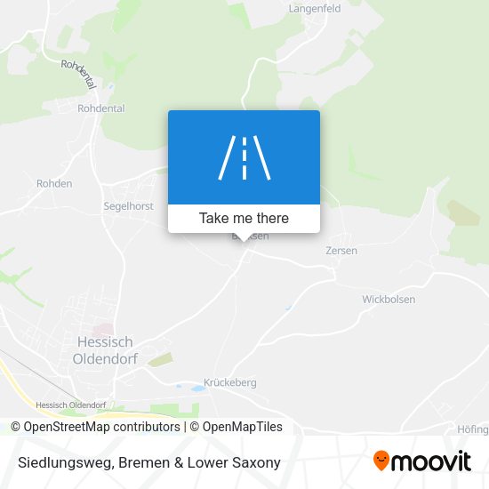 Siedlungsweg map