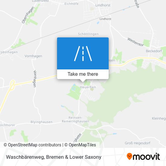 Waschbärenweg map
