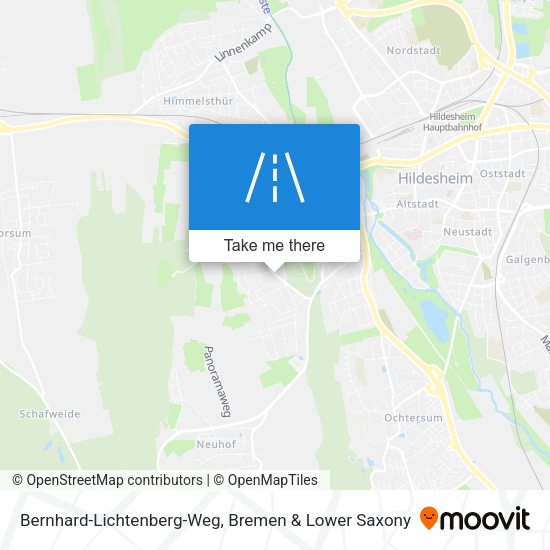 Bernhard-Lichtenberg-Weg map