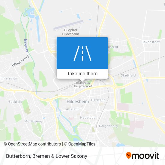 Butterborn map