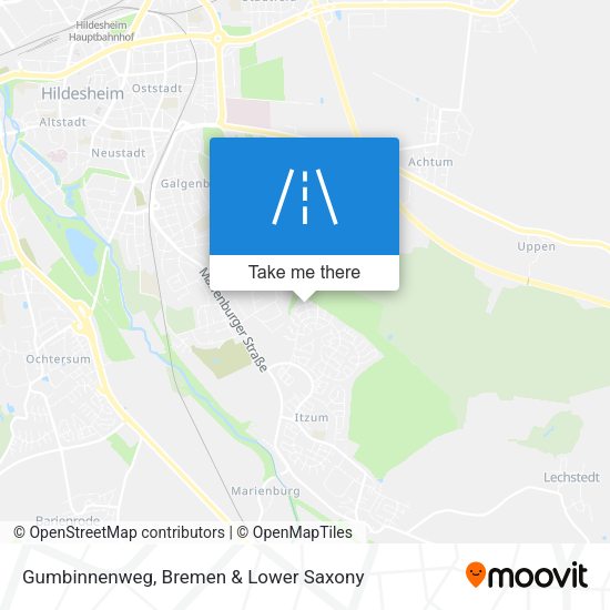 Gumbinnenweg map