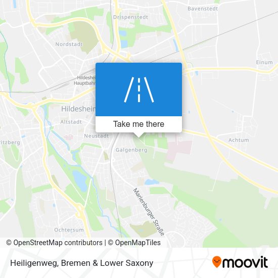Heiligenweg map