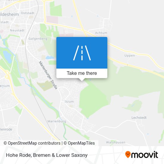 Hohe Rode map