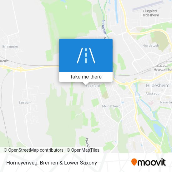 Homeyerweg map