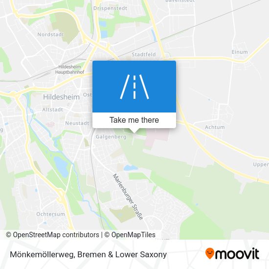 Mönkemöllerweg map
