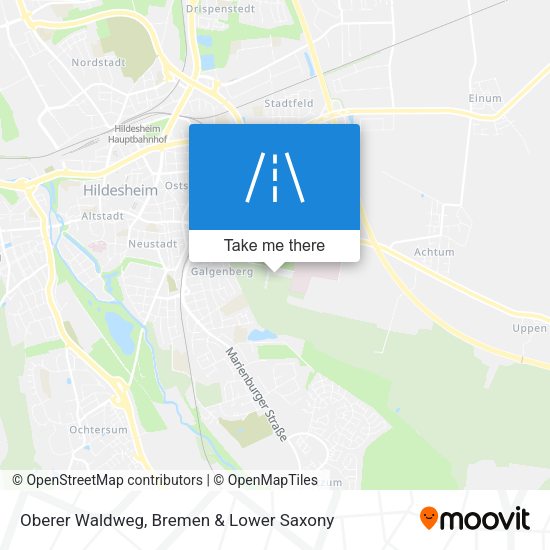 Oberer Waldweg map