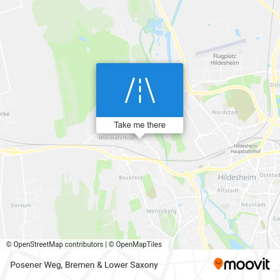 Карта Posener Weg