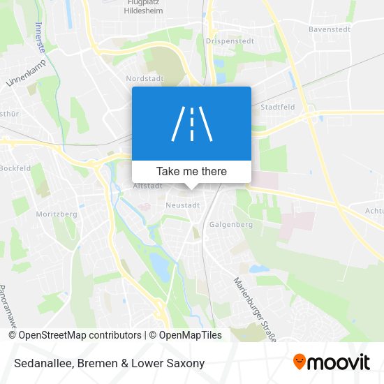 Sedanallee map
