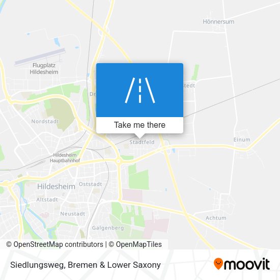 Siedlungsweg map