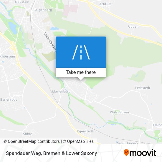 Spandauer Weg map