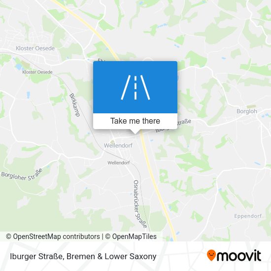 Iburger Straße map