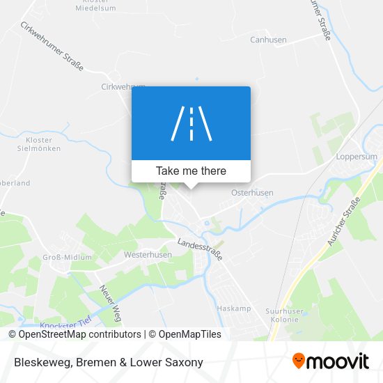 Bleskeweg map