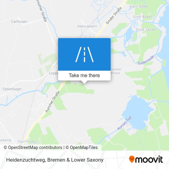Heidenzuchtweg map