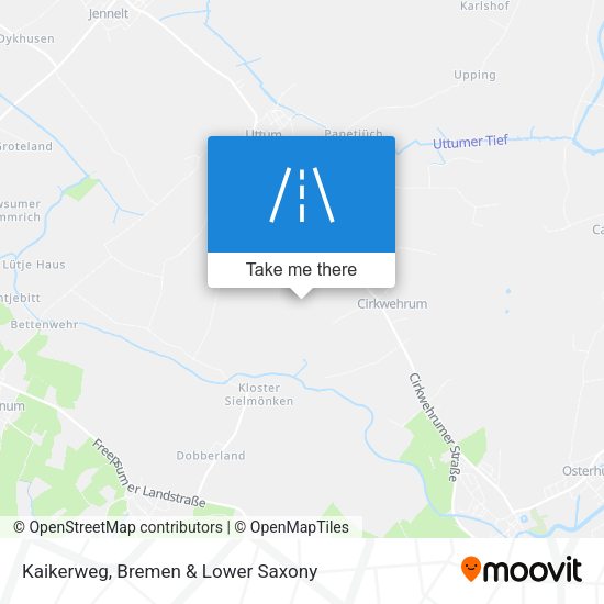 Kaikerweg map