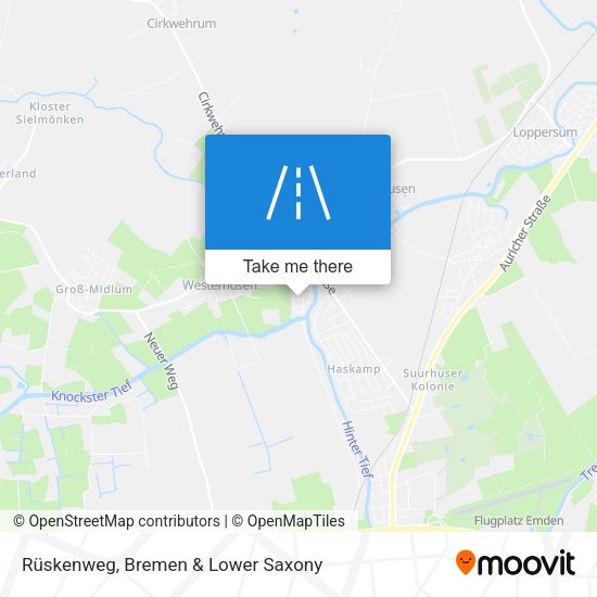 Rüskenweg map
