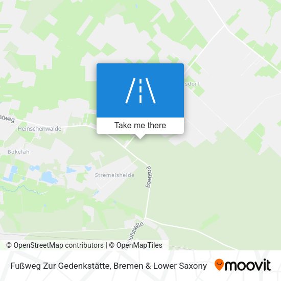 Fußweg Zur Gedenkstätte map