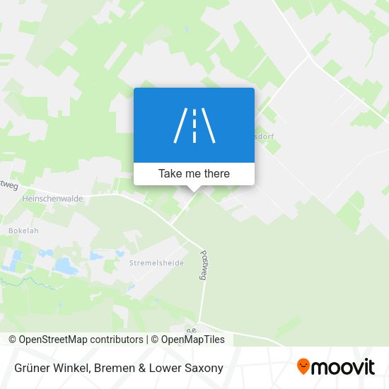 Grüner Winkel map