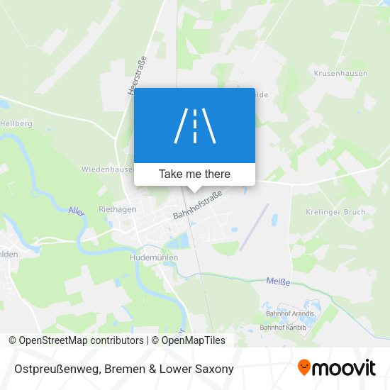 Ostpreußenweg map