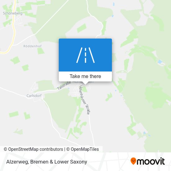 Alzerweg map