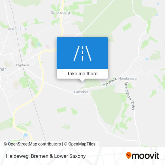 Heideweg map