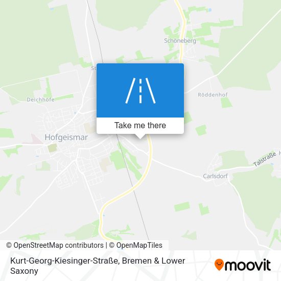 Kurt-Georg-Kiesinger-Straße map