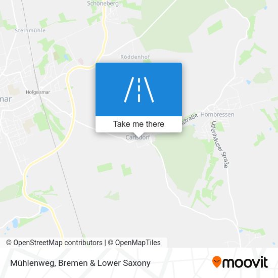 Mühlenweg map