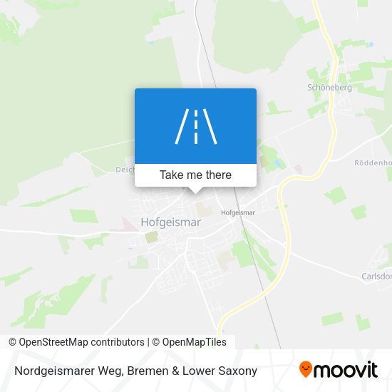 Nordgeismarer Weg map