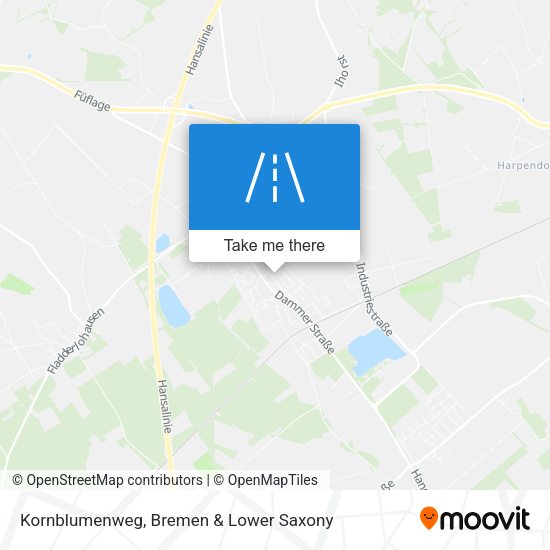 Kornblumenweg map
