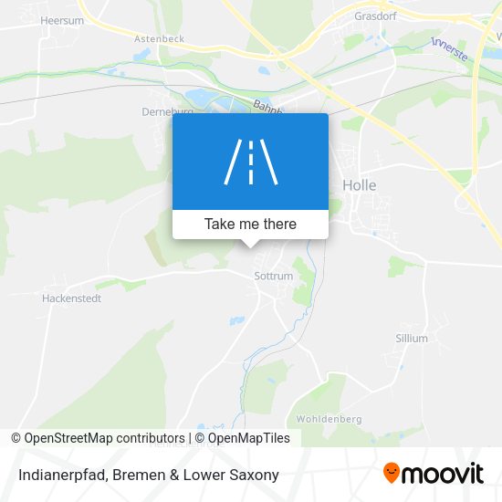 Indianerpfad map