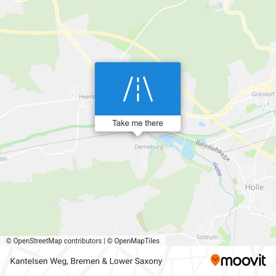 Kantelsen Weg map