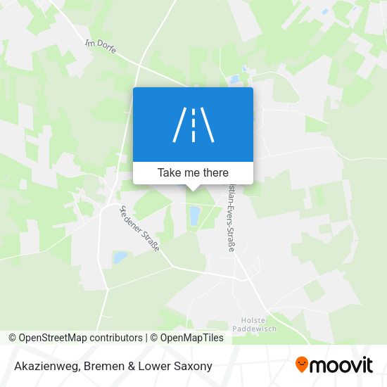 Akazienweg map