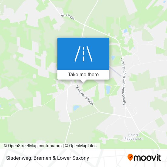Sladenweg map